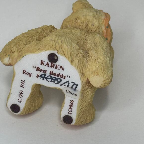 Cherished Teddies "Karen" Best Buddy Vintage 1991 - Picture 5 of 5
